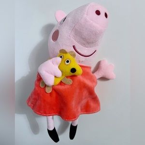 Peppa Pig Holding Teddy Plush Toy